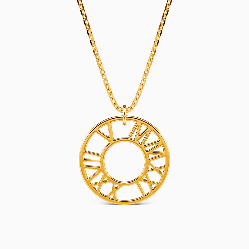 "Remembrance of When" Roman Numerals Necklace