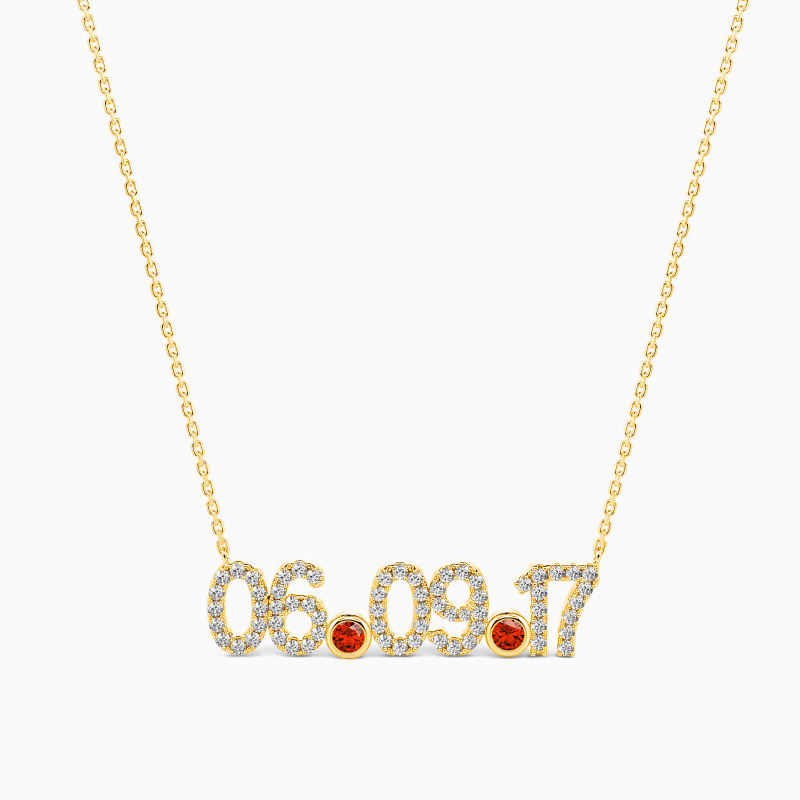 "Kostbarer Moment" Personalisierter Datumsanhänger