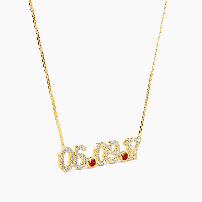 "Kostbarer Moment" Personalisierter Datumsanhänger