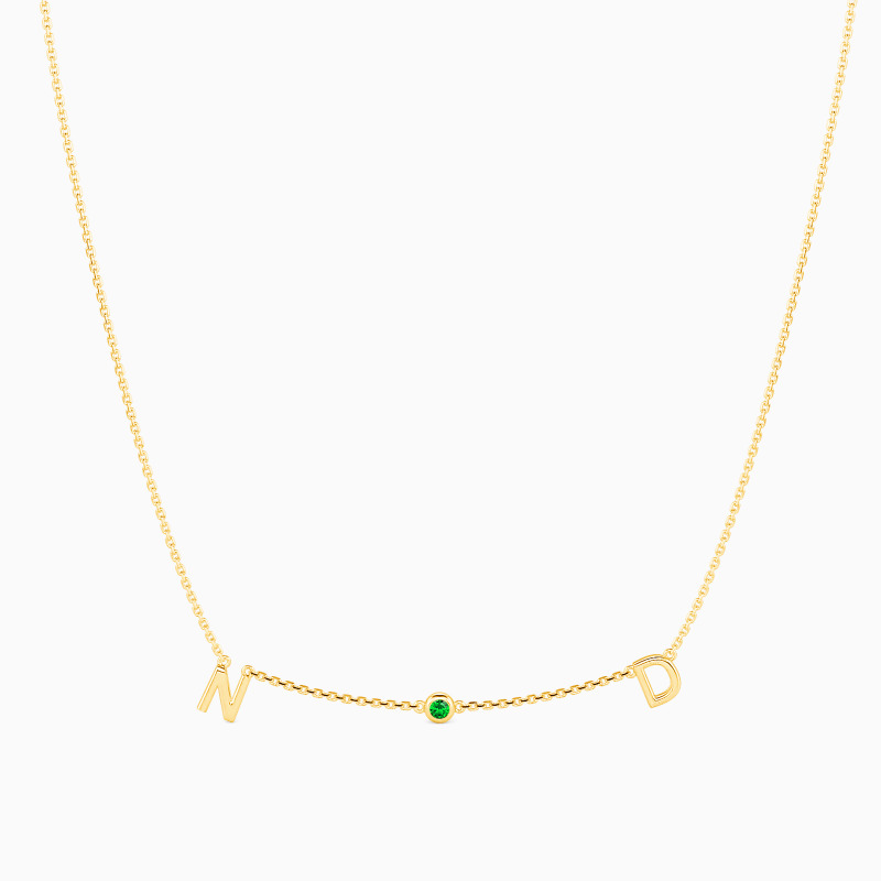 "Mark of My One and Only" Personalized Initial Necklace