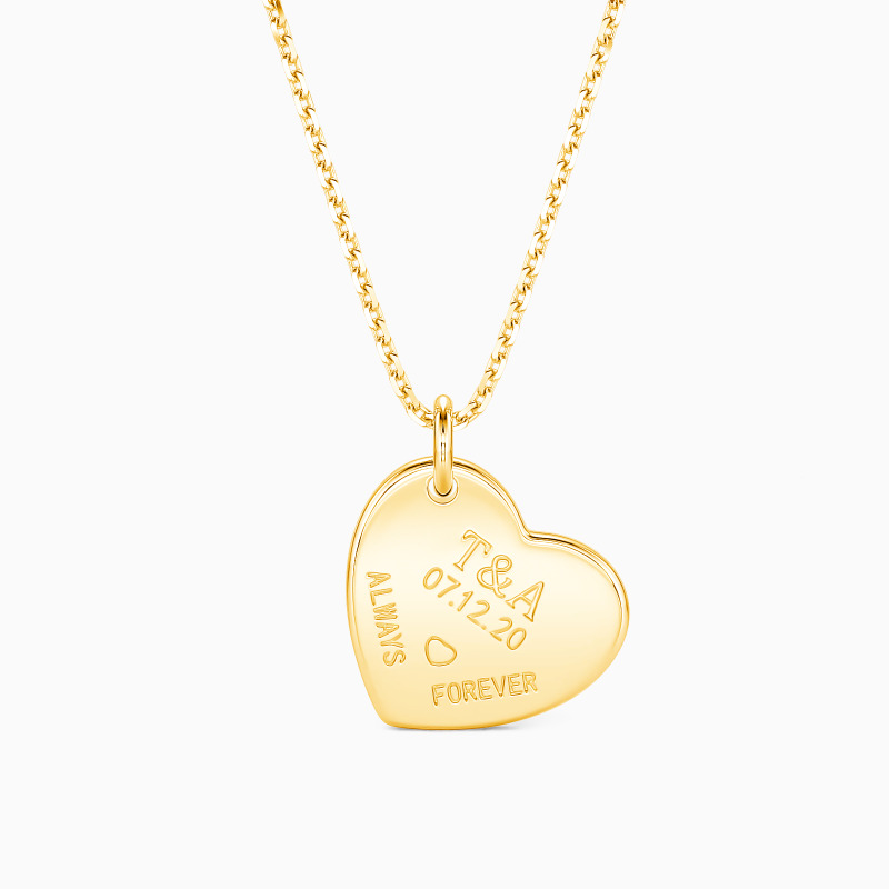 "My Whole Heart" Engravable Necklace