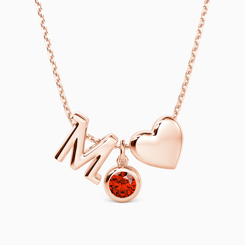 "Affection Always" Personalized Initial Necklace