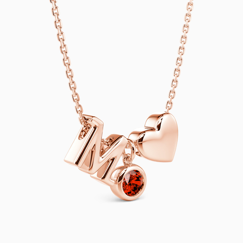 "Affection Always" Personalized Initial Necklace