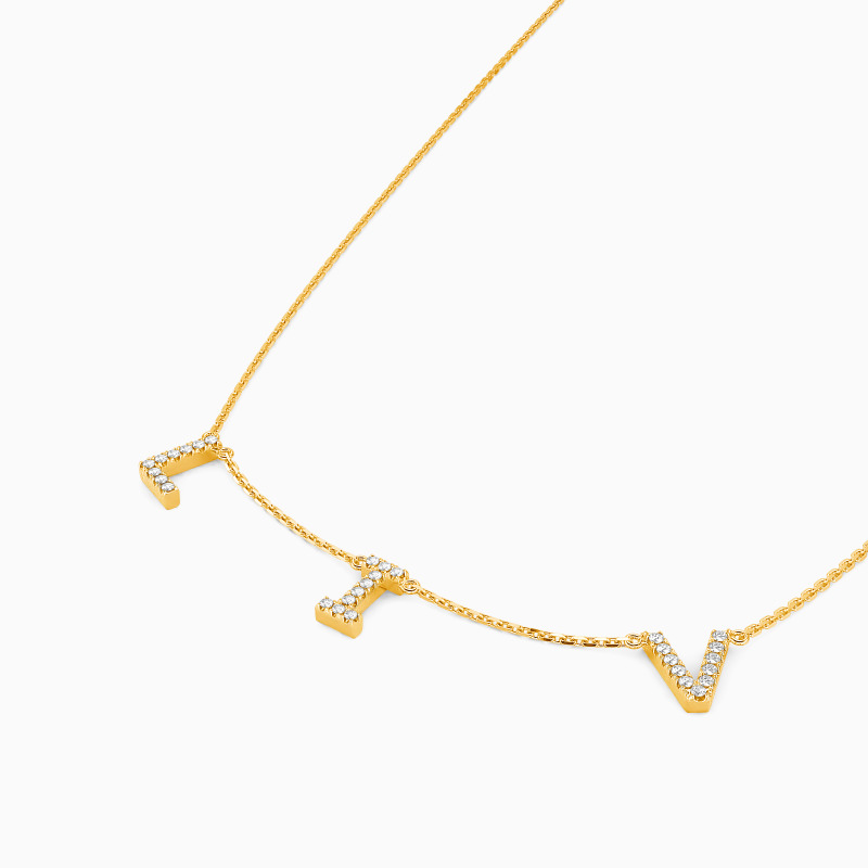 "The Initials of My Heart" Personalized Initial Necklace