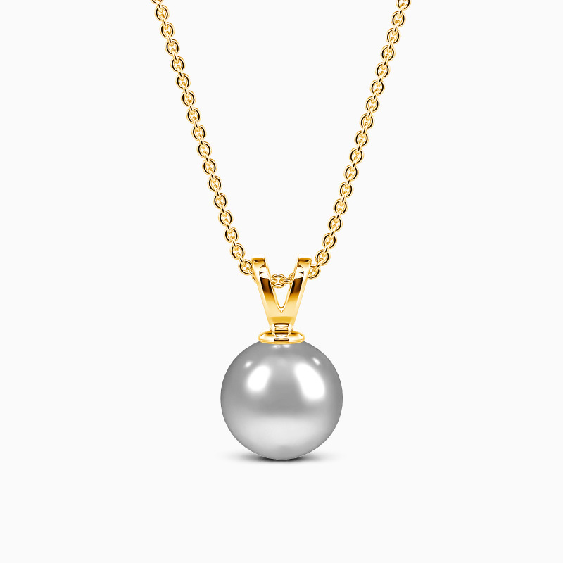 "Whisper of the Deep" 8-8.5mm Freshwater Pearl Necklace
