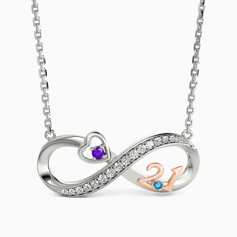"Un Lien Éternel" Collier Personnalisé Numérique