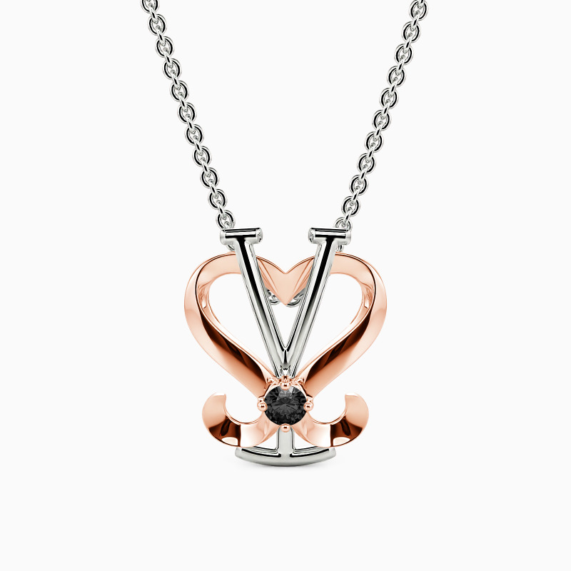 "Love Symbol" Round Cut Necklace