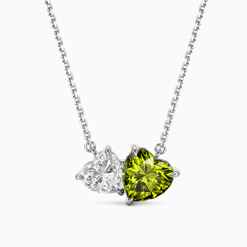 "L'Écho de l'Amour" Collier Toi et Moi en forme de cœur