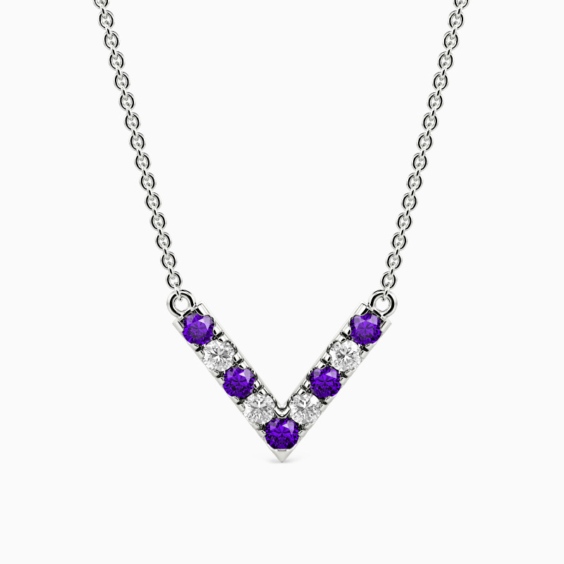 "Leading to the Heart" V Shape Bar Necklace