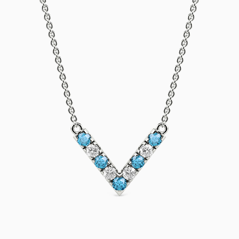 "Leading to the Heart" V Shape Bar Necklace