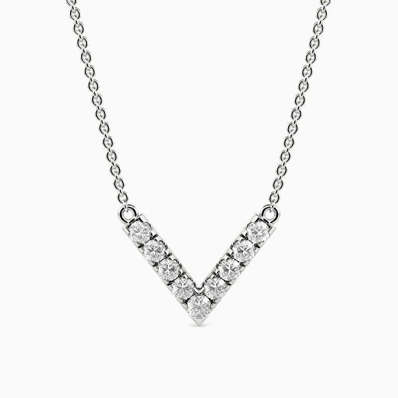 "Leading to the Heart" V Shape Bar Necklace