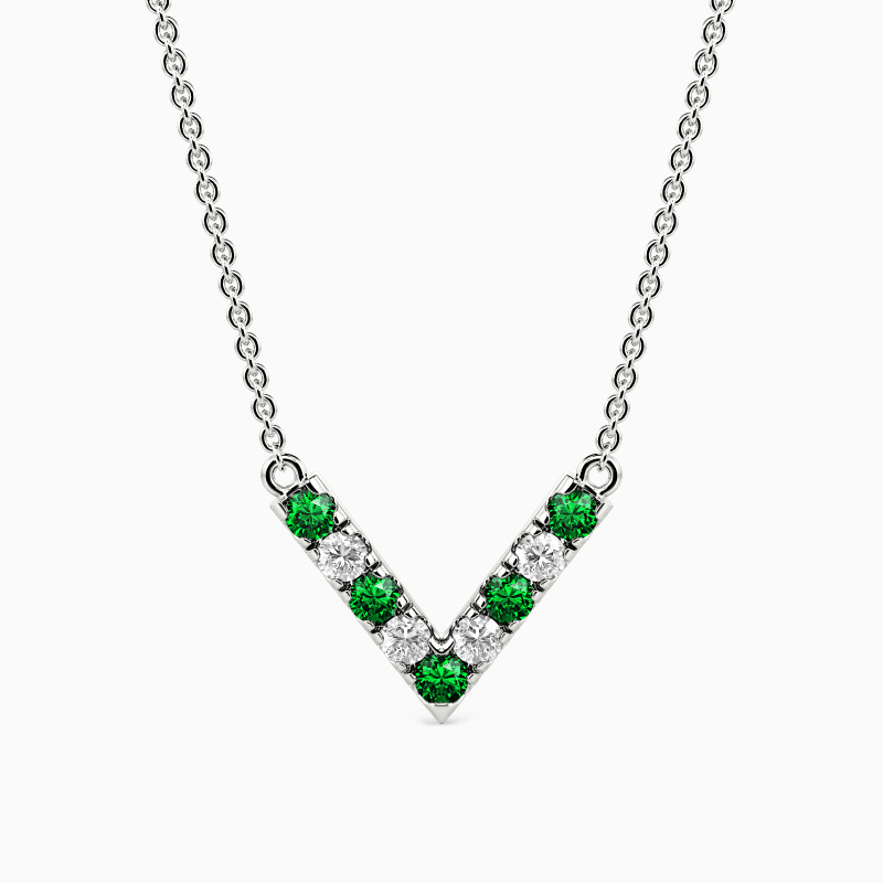 "Leading to the Heart" V Shape Bar Necklace