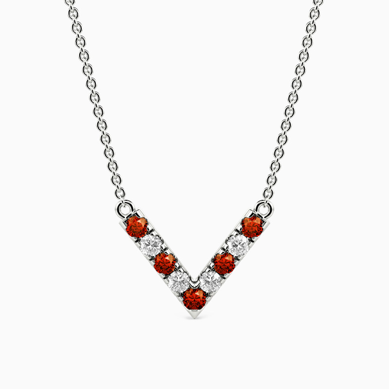 "Leading to the Heart" V Shape Bar Necklace
