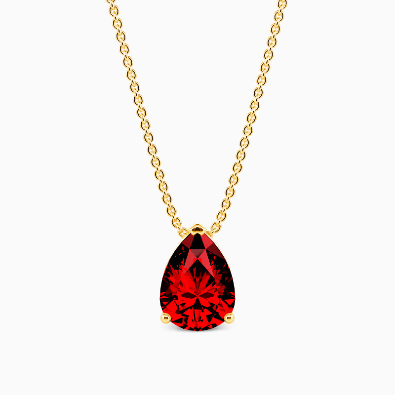 "Morning Mist" Pear Cut Necklace