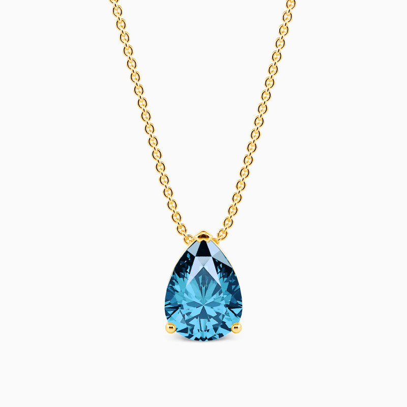 "Morning Mist" Pear Cut Necklace