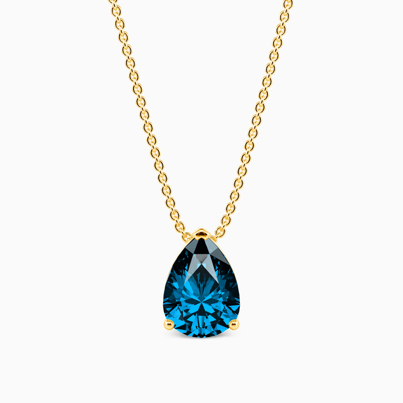 "Morning Mist" Pear Cut Necklace