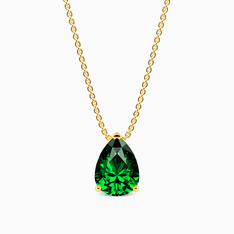 "Morning Mist" Pear Cut Necklace