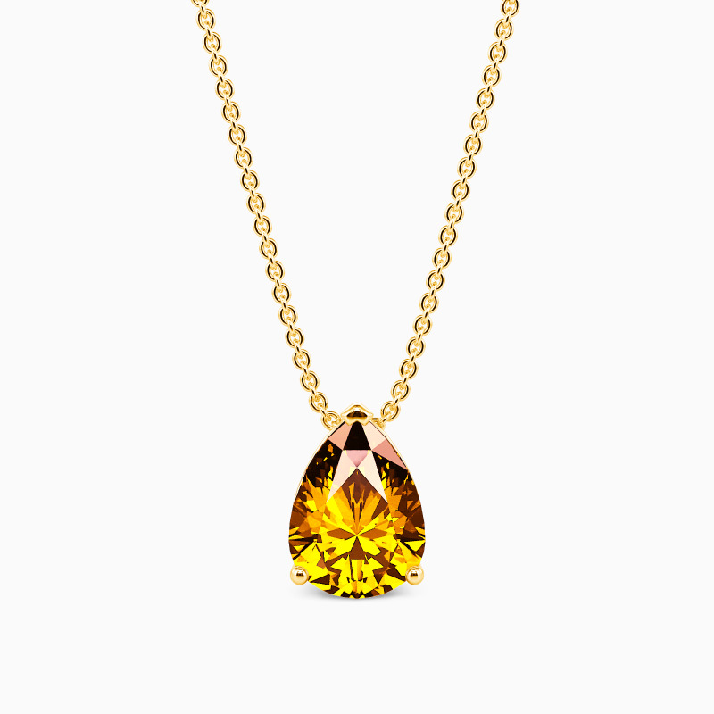 "Morning Mist" Pear Cut Necklace