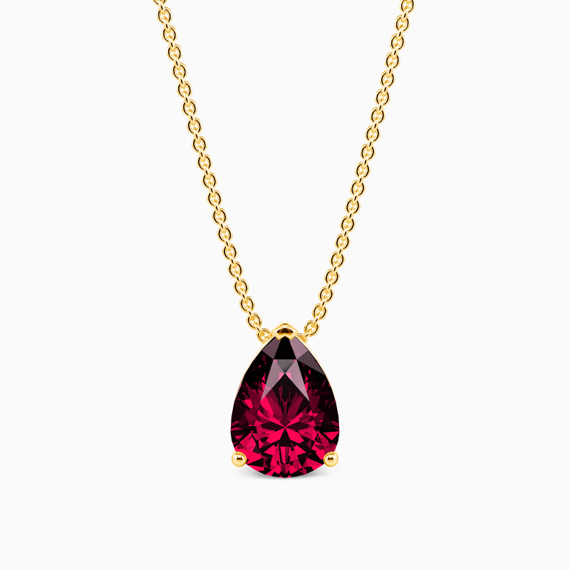 "Morning Mist" Pear Cut Necklace