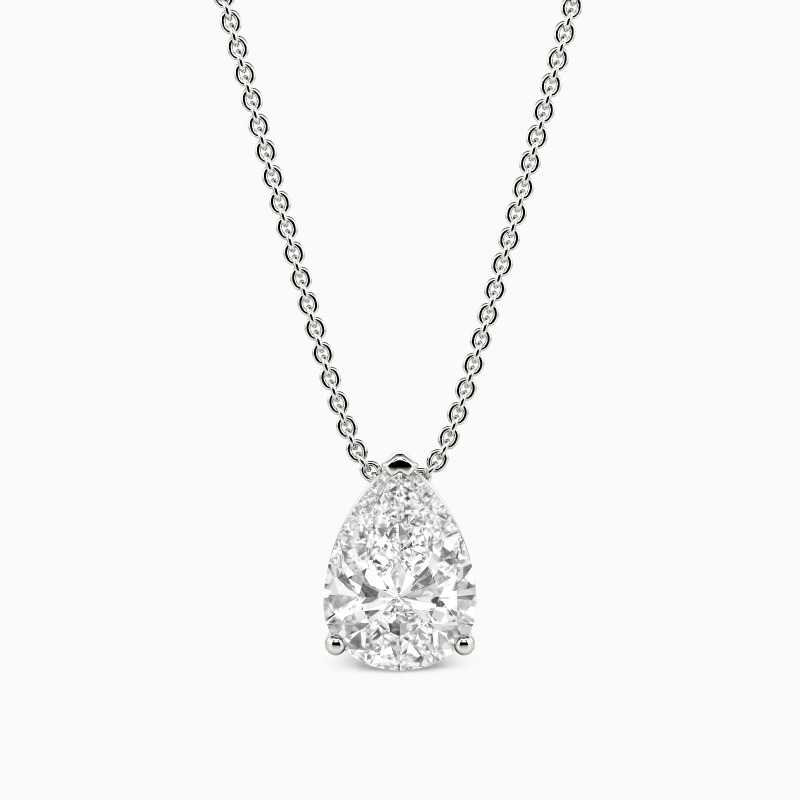 "Morning Mist" Pear Cut Necklace
