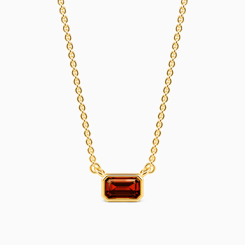 "Silent Poem" Emerald Cut Necklace