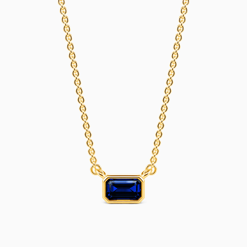 "Silent Poem" Emerald Cut Necklace