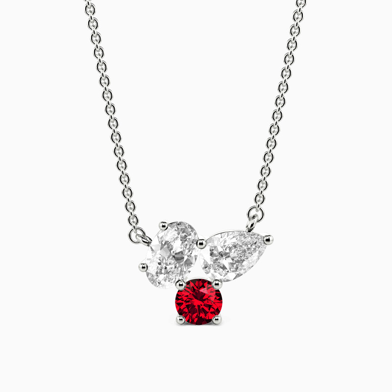 "Only Us" Triple Cluster Necklace