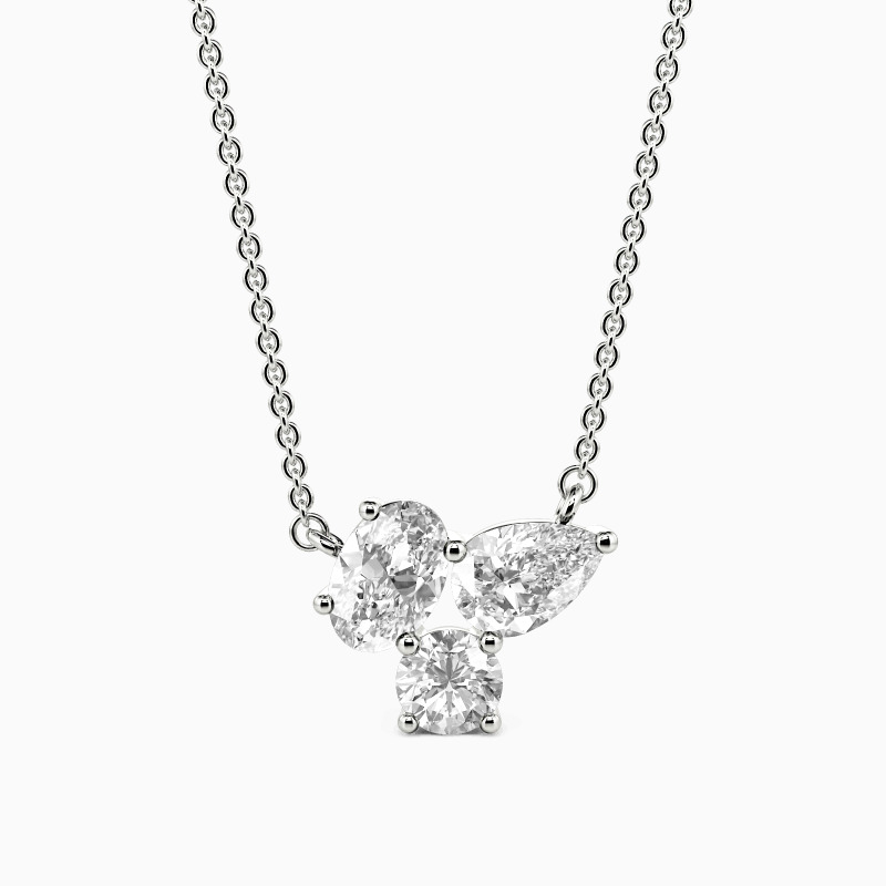 "Only Us" Triple Cluster Necklace