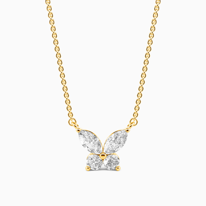 "Flutter Echo" Petite Butterfly Necklace