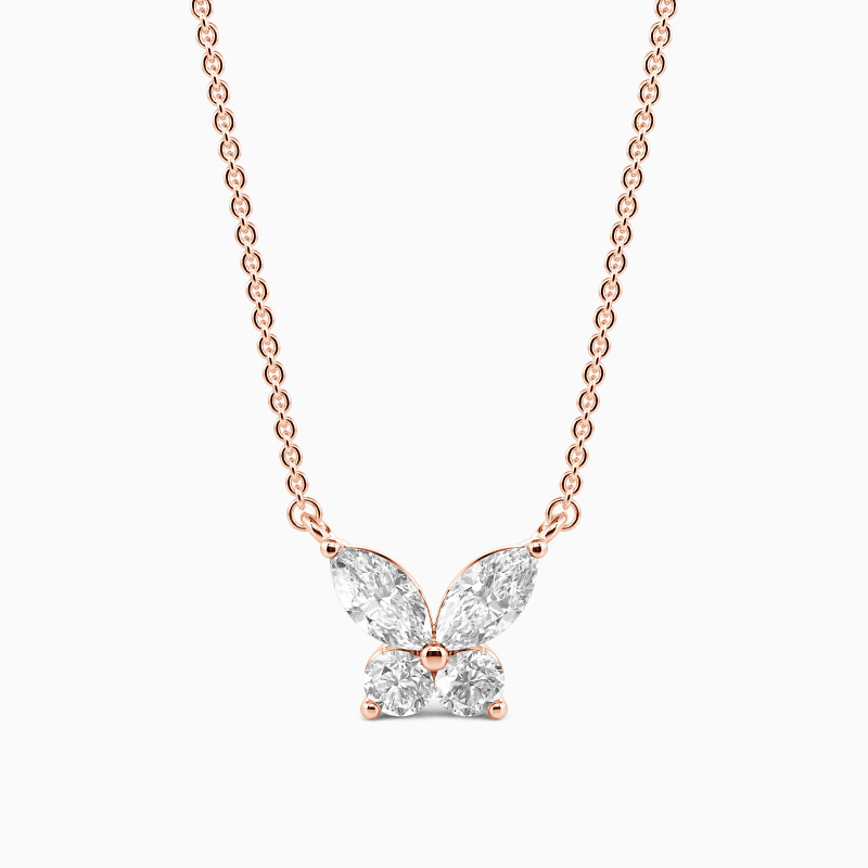 "Flutter Echo" Petite Butterfly Necklace