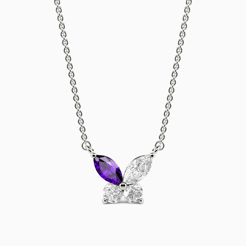 "Flutter Echo" Petite Butterfly Necklace