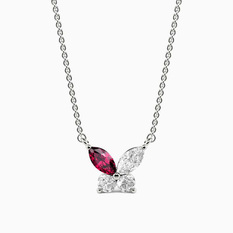 "Flutter Echo" Petite Butterfly Necklace