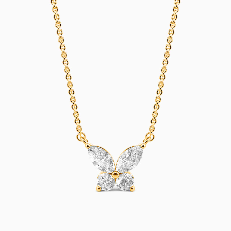 "Flutter Echo" Petite Butterfly Necklace