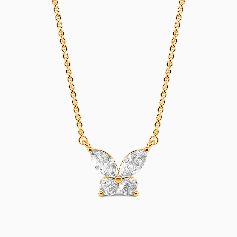 "Flutter Echo" Petite Butterfly Necklace