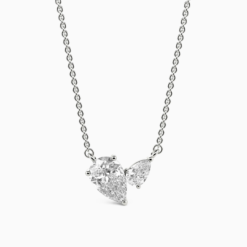 "Tout Près de Toi" Taille poire Collier Toi et Moi