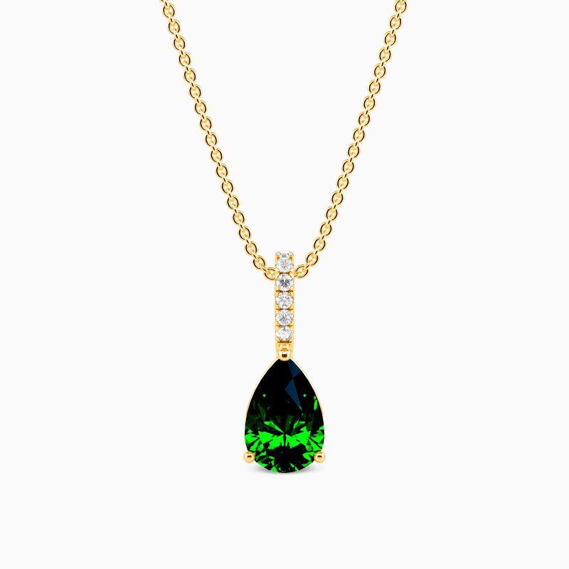 "Falling Star" Pear Cut Necklace