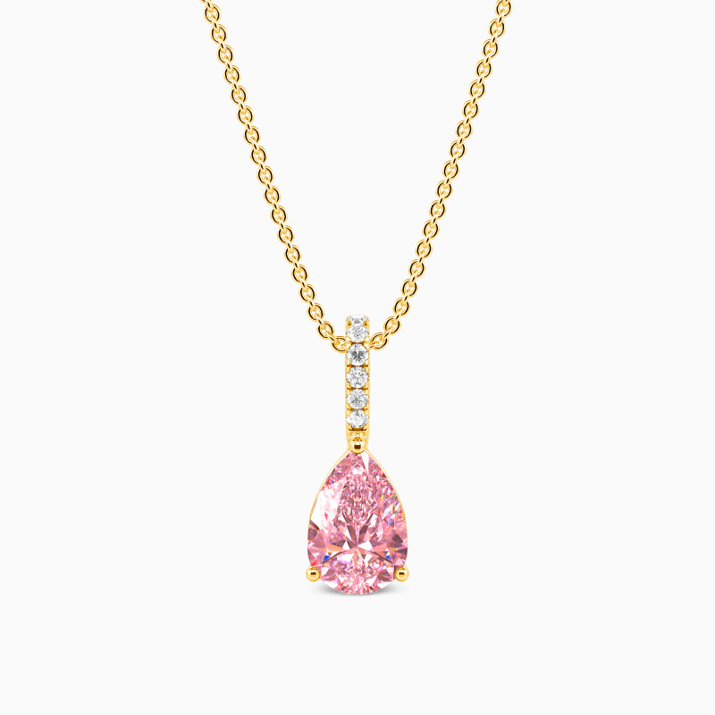 "Falling Star" Pear Cut Necklace