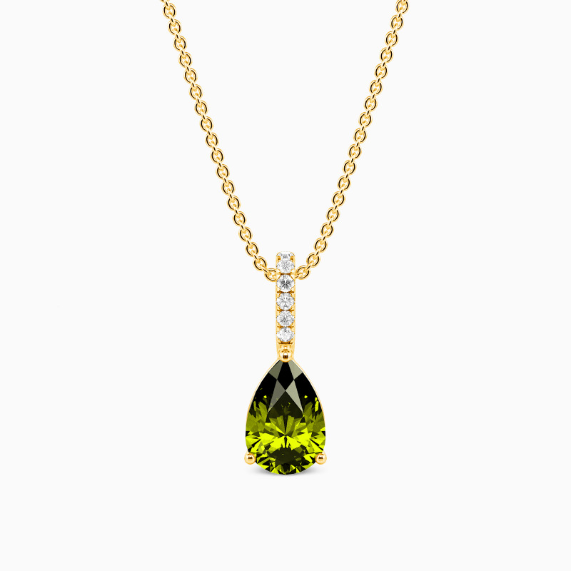 "Falling Star" Pear Cut Necklace