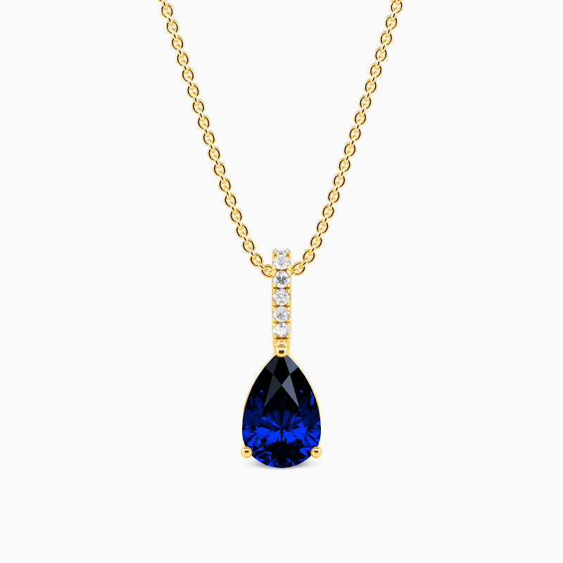 "Falling Star" Pear Cut Necklace