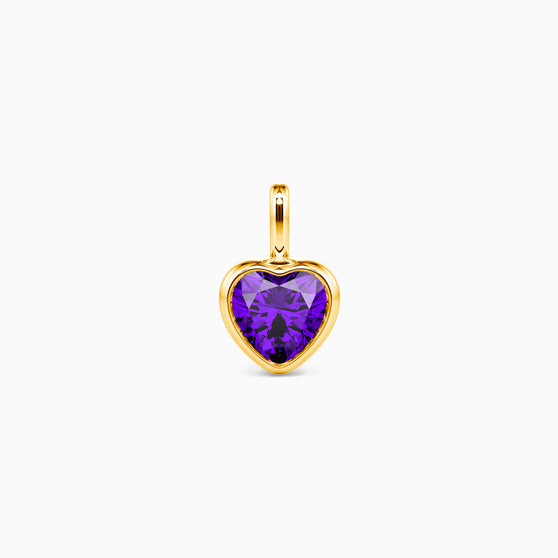 "A Heart's Refuge" Heart Cut Bezel Charm