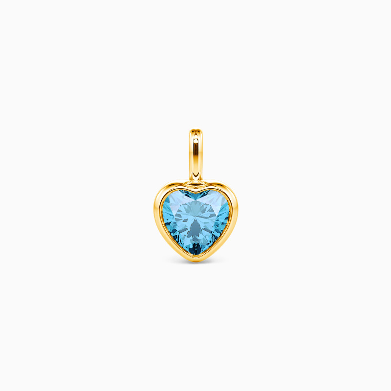 "A Heart's Refuge" Heart Cut Bezel Charm
