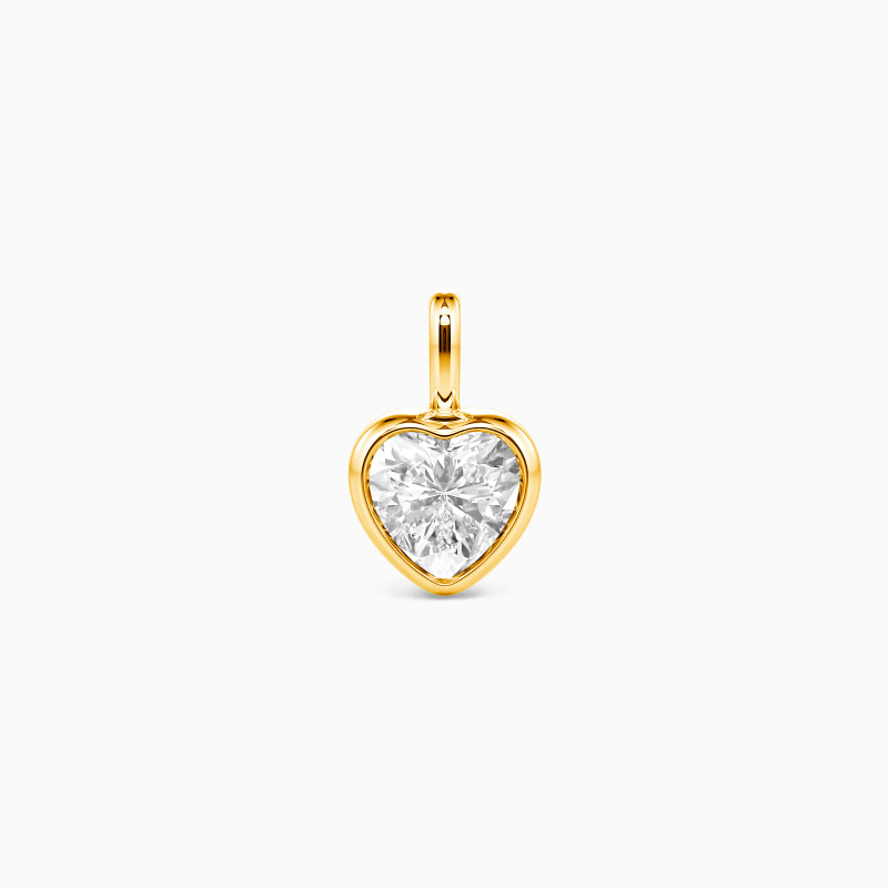 "A Heart's Refuge" Heart Cut Bezel Charm