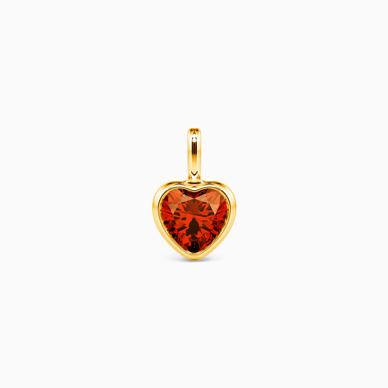 "A Heart's Refuge" Heart Cut Bezel Charm