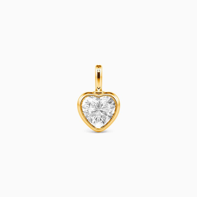 "A Heart's Refuge" Heart Cut Bezel Charm