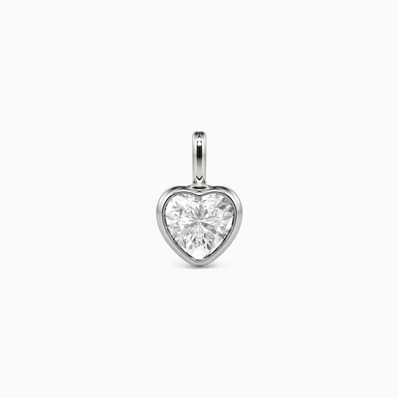 "A Heart's Refuge" Heart Cut Bezel Charm