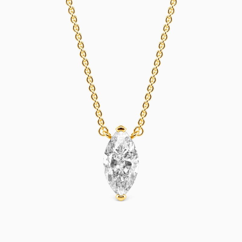 "Crimson Rain" Marquise Cut Necklace