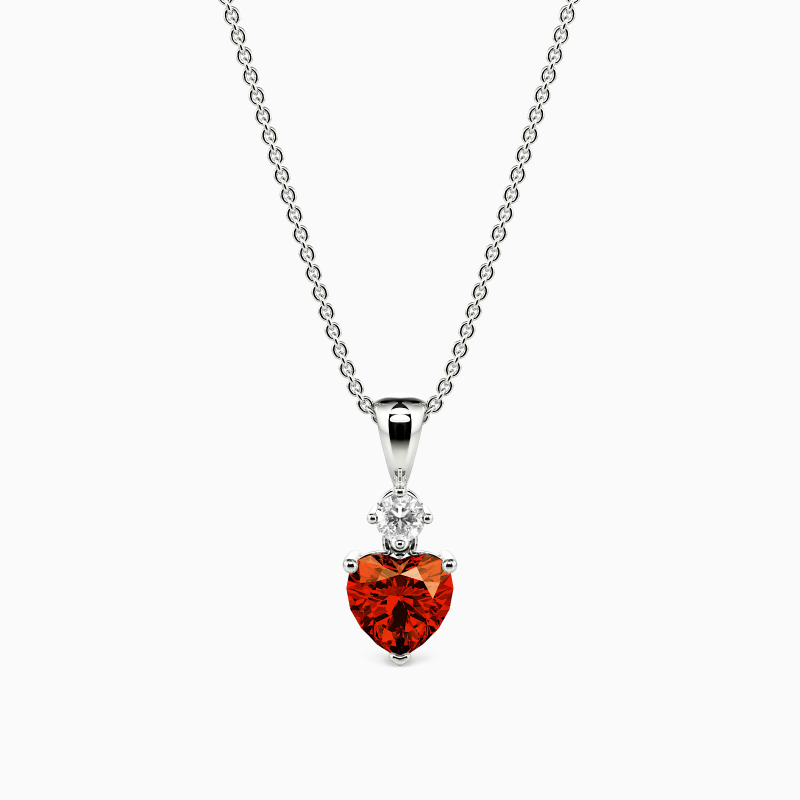 "Untold Story" Heart Cut Necklace