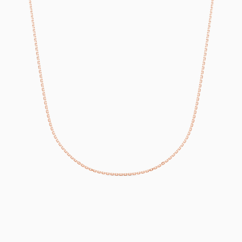 "Parallel Lines" 1.3mm Cable Chain Necklace