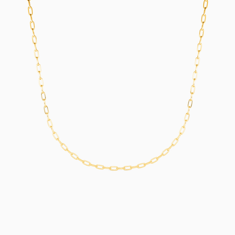 "Framed Moment" 1.9mm Paperclip Chain Necklace