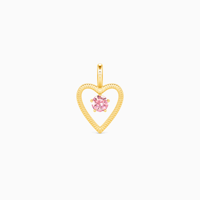 "Wholehearted" Heart Charm
